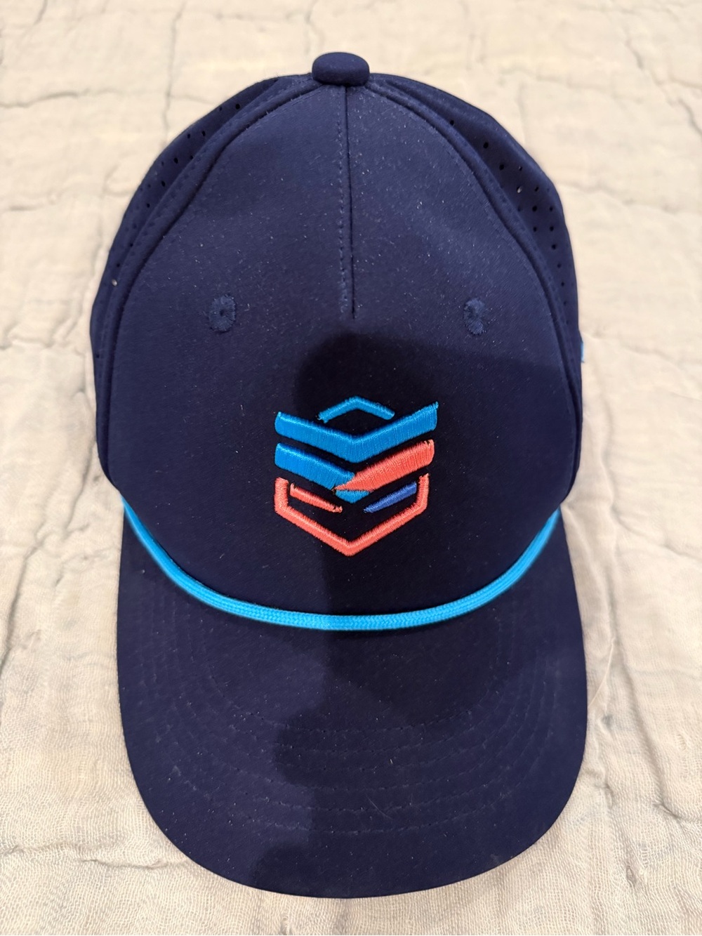 Vibe Navy Cap with Bright Teal Accents